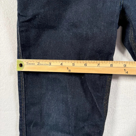 Du/Er Straight Leg L2X Slim Fit Jeans Mens Size 29X30 Dark Blue Mid Rise - Picture 11 of 13